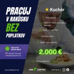 Kuchár do 3 penziónu ku slovenskému šéfkuchárovi